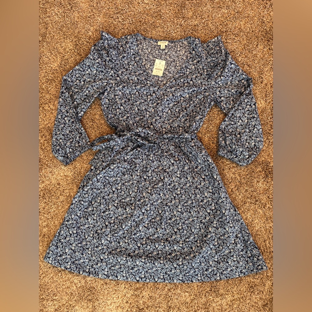 J.Crew Factory Lightweight Cotton Puff-Sleeve Mini Dress – NWT – Size Small - Picture 2 of 9